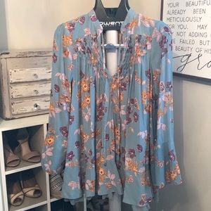 Free People Floral Tunic